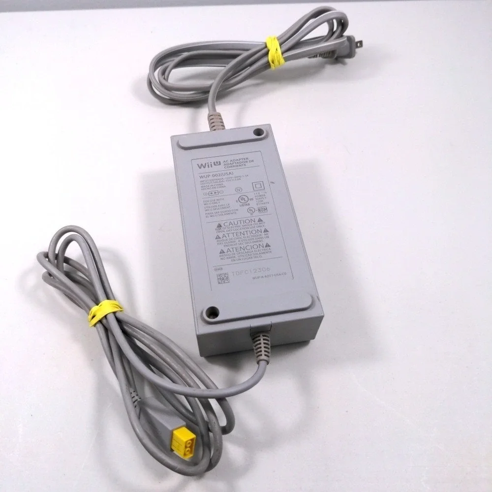 Nintendo Wii U Console AC Adapter Power Supply WUP-002 USA OEM Genuine Grey 2012